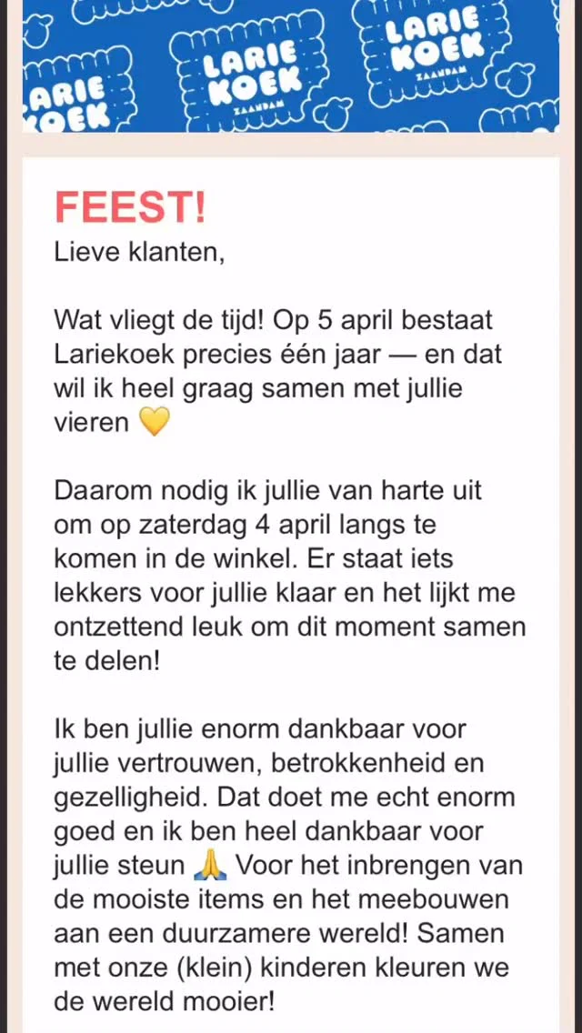 Instagram post from lariekoekzaandam. This post is in position 5.